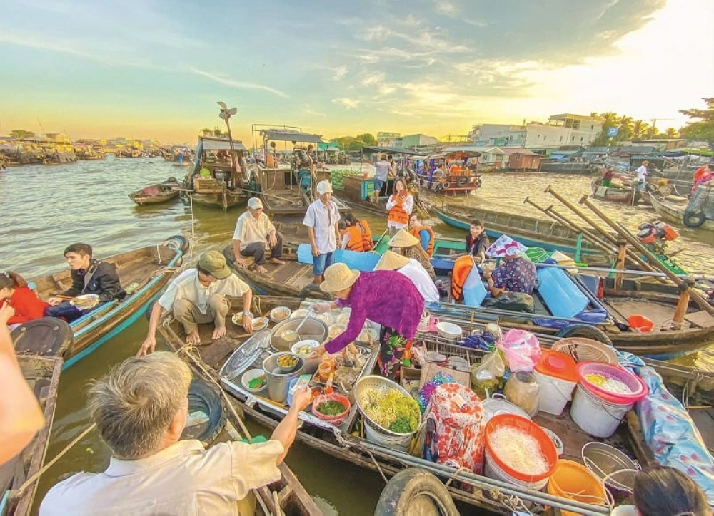 Modern development and traditional Mekong Delta life